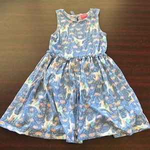 Girls Dress unicorn print